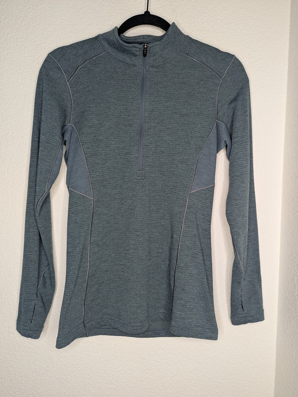 Kuhl Women Kaskade 1/4 Zip Baselayer XS Blue Gorpcore Activewear Outdoors Travel